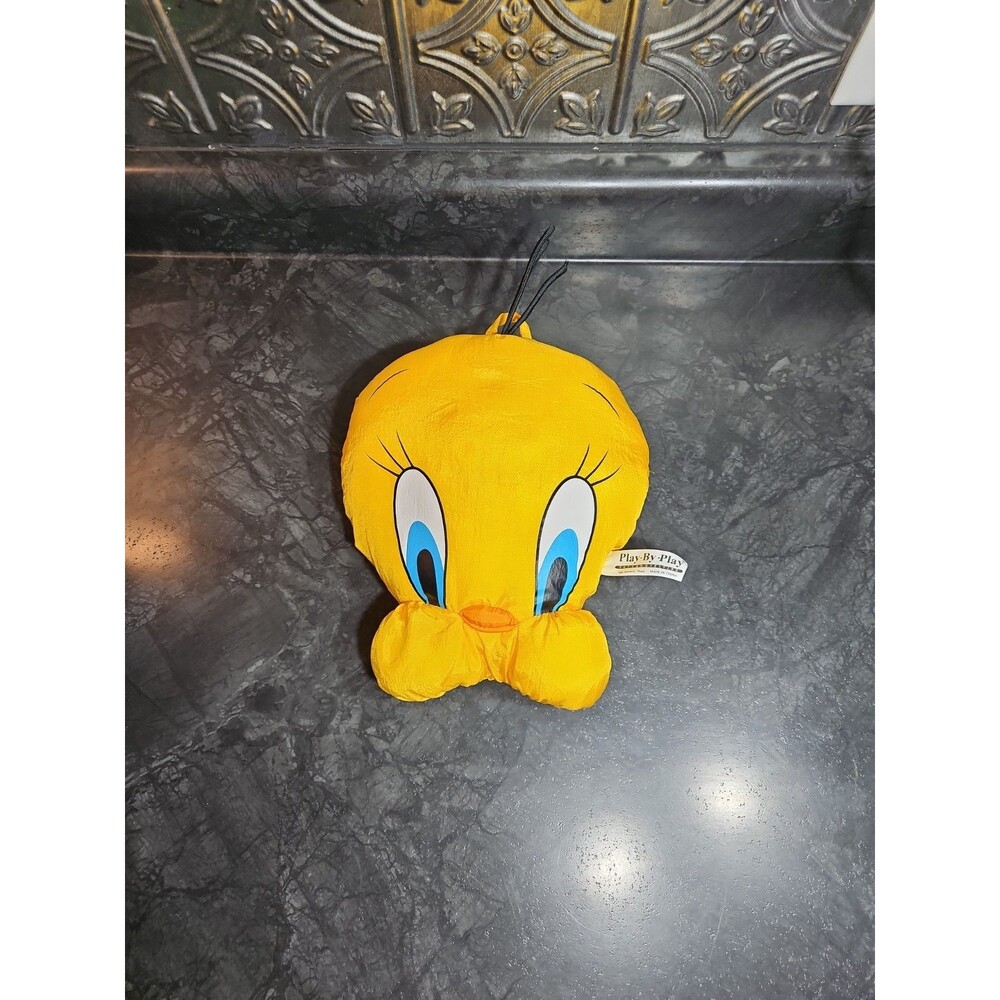 Tweety Bird Yellow Looney Tunes Warner Brothers Plush 1994 Toy Pillow 10"